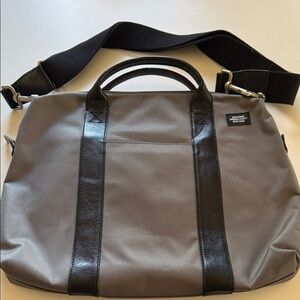 Men's Jack Spade Grey Canvas Briefcase with Black Trim, NWOT